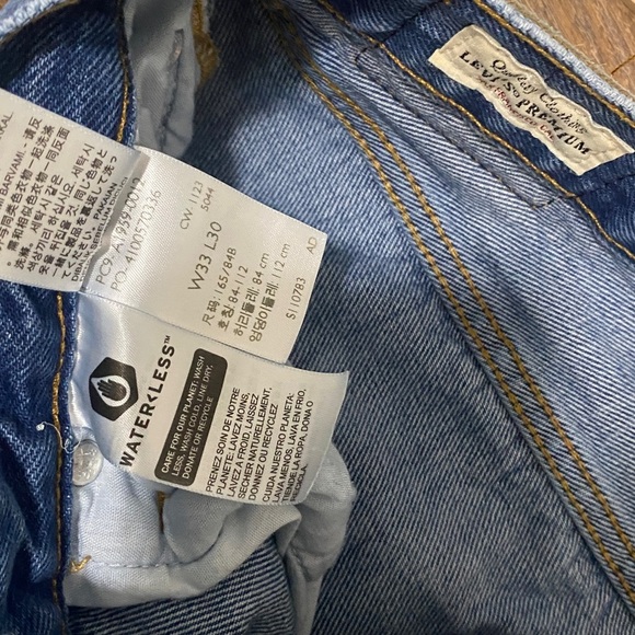 Levi’s Premium 501 90s straight leg mid rise button fly luxe denim from Revolve - Picture 13 of 13